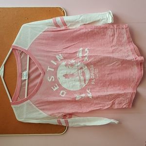 Destin Florida Woman's 3/4 length sleeve  tee size S